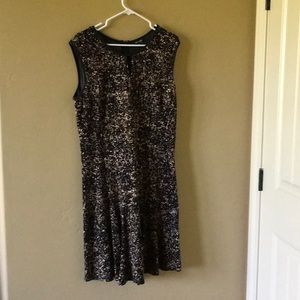 Cute NIC&ZOE Career Dress w/Leather Trim